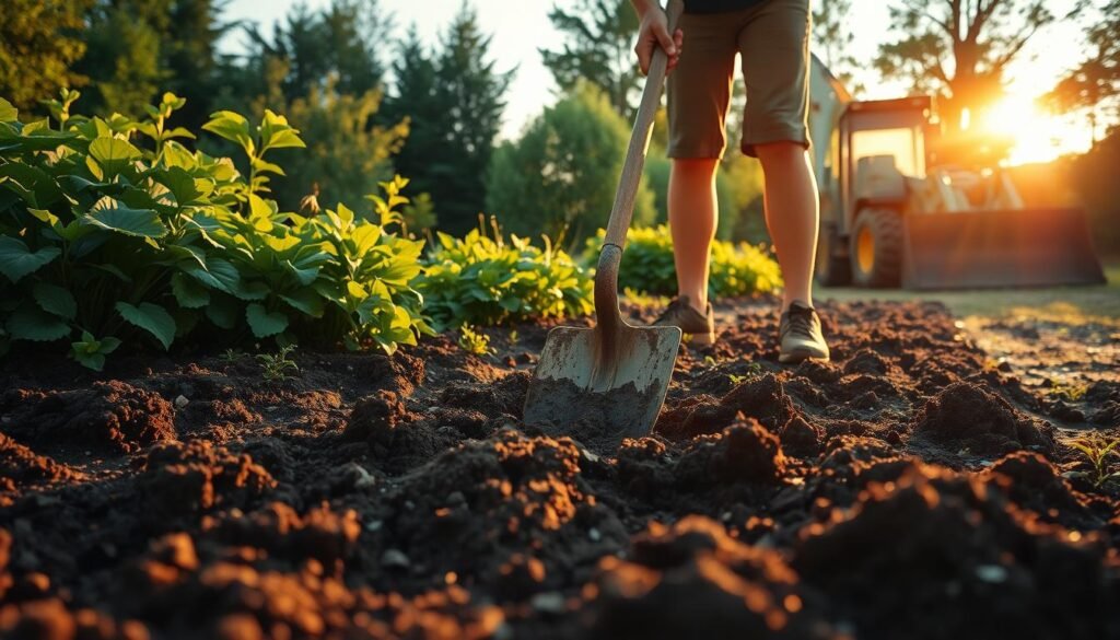 Garten anlegen Erdarbeiten